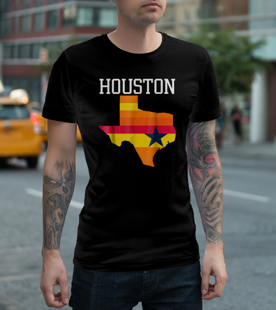Houston Retro Texas Flag T-Shirt