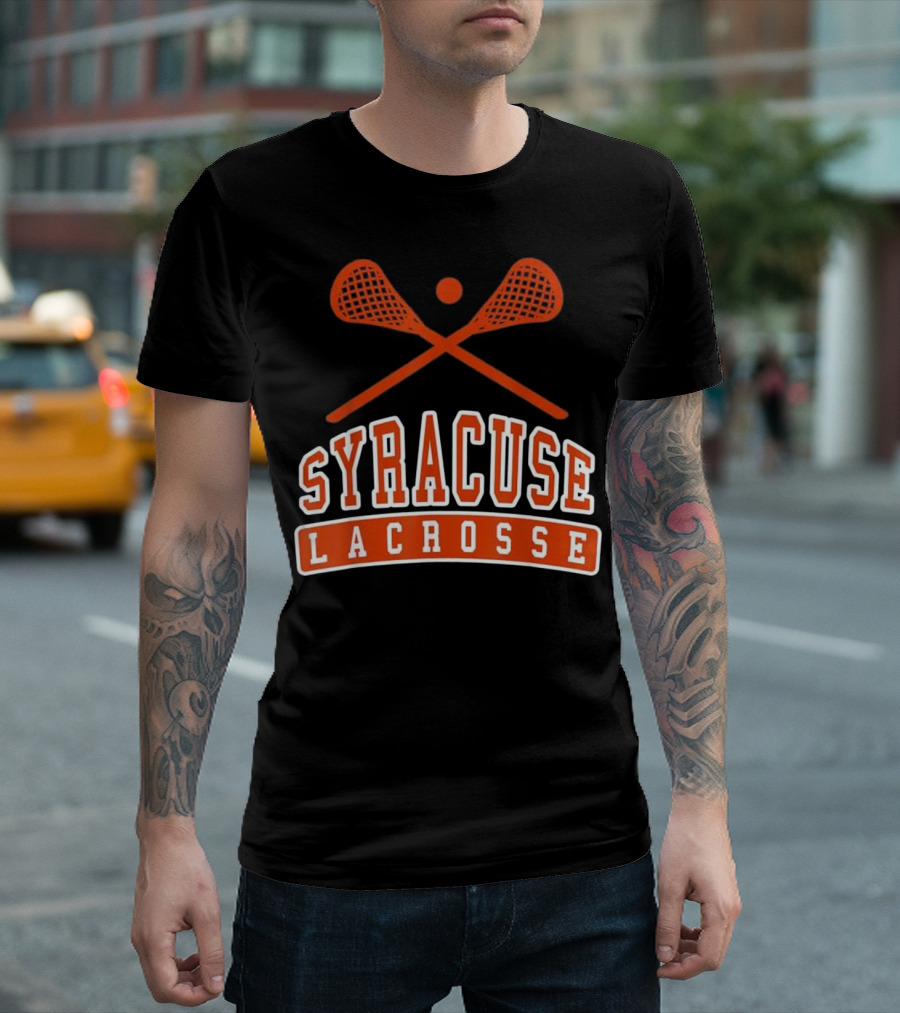 Syracuse Lacrosse Vintage Crossed Sticks T-Shirt