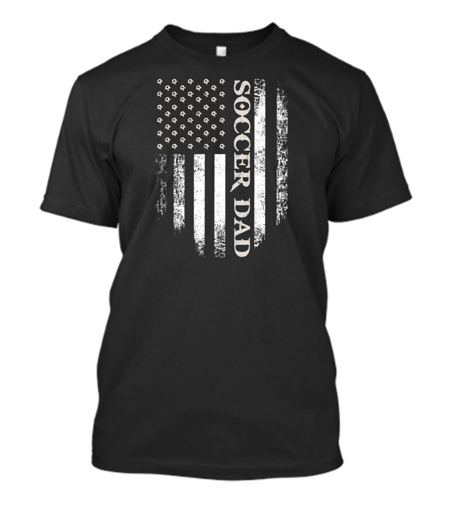 Vintage American Flag Soccer Dad USA T-Shirt
