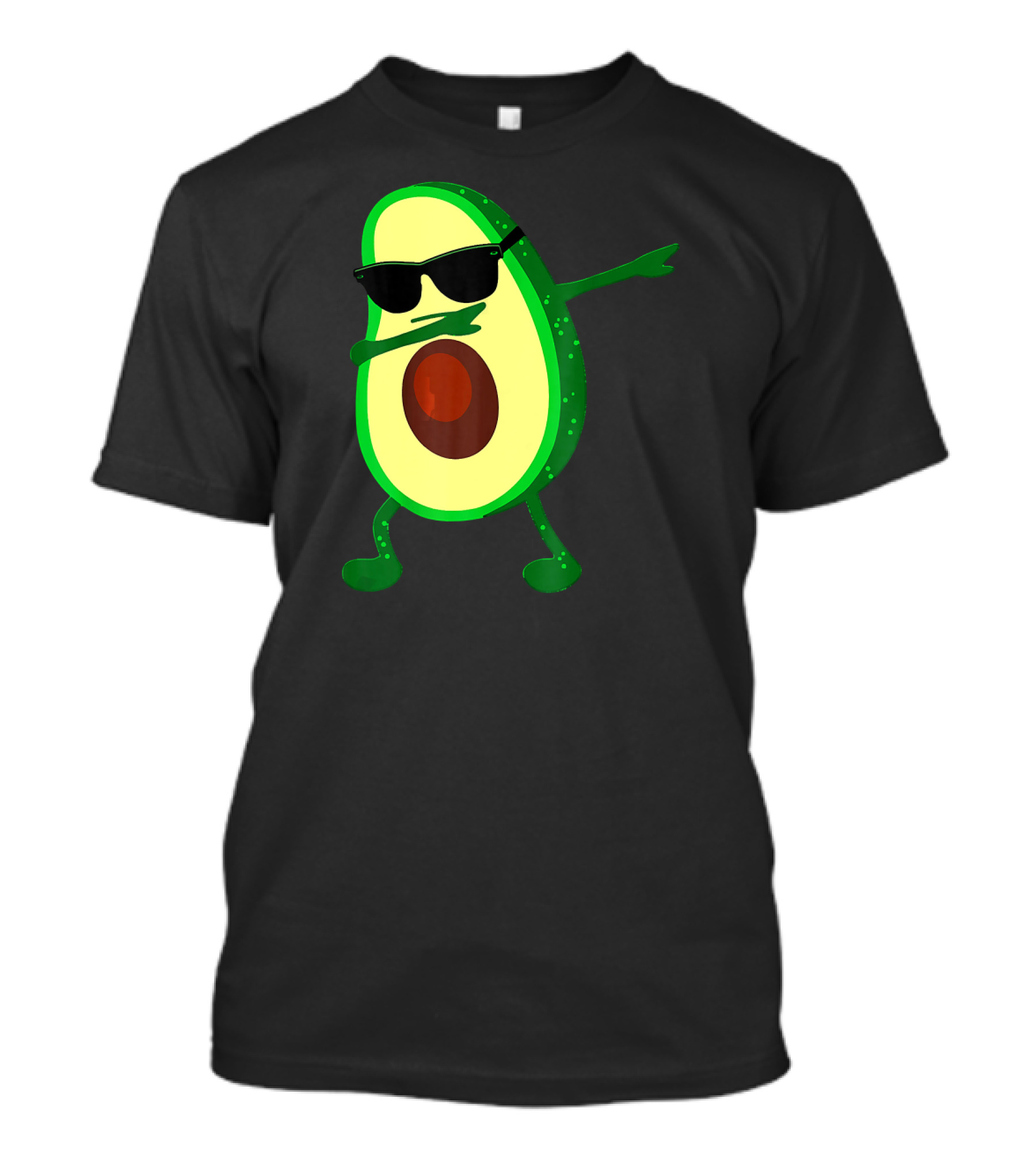 The Dabbing Avocado Wearing Sunglasses Funny T-Shirt