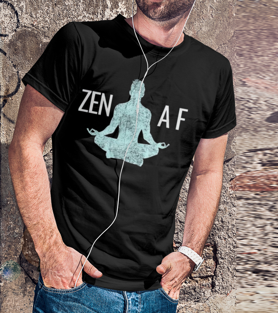 ZEN AF Meditation Namaste Yoga Pose T-Shirt