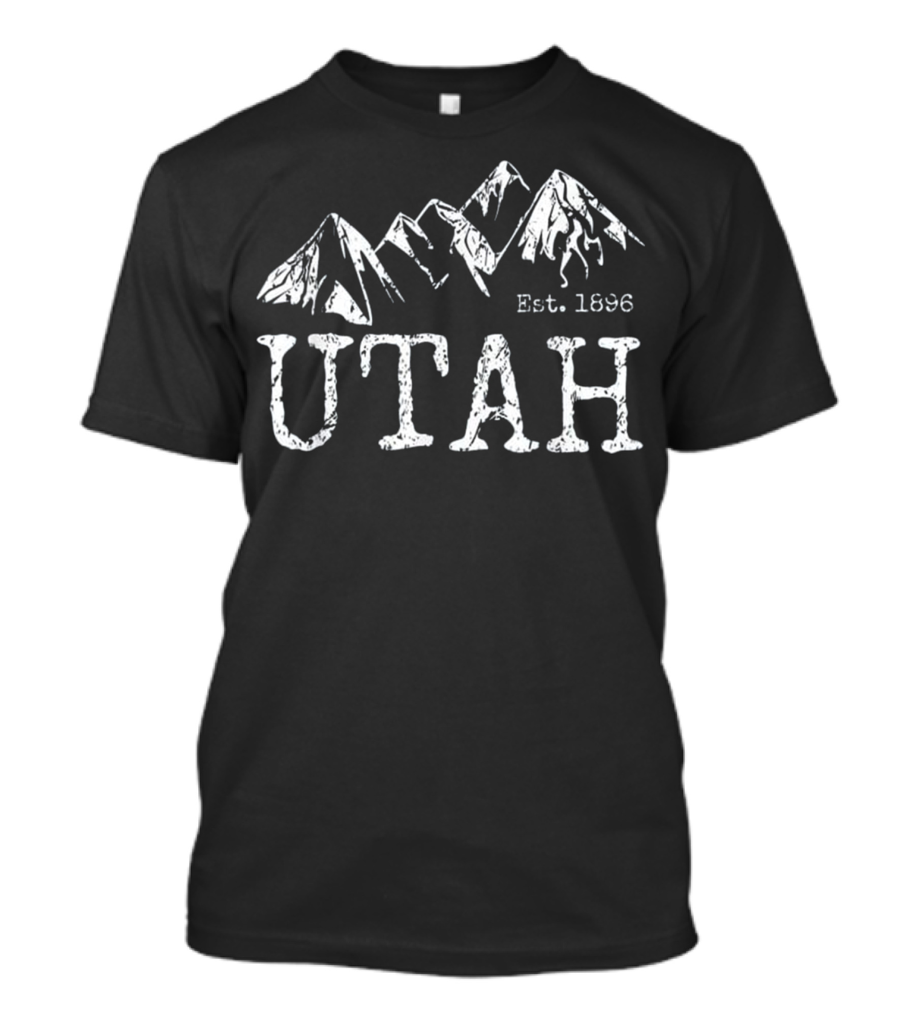 Utah Vintage Distressed Mountain Est. 1896 T-Shirt