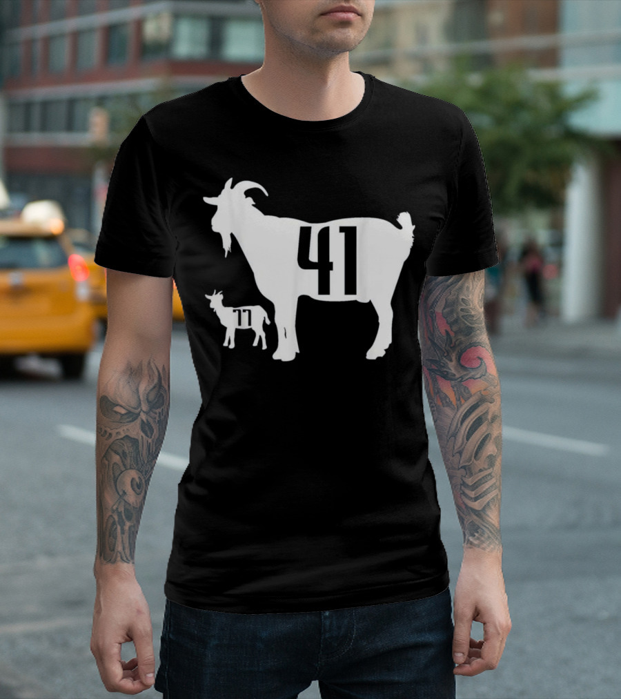 GOAT 41 and 77 Dirk Nowitzki Luka T-Shirt