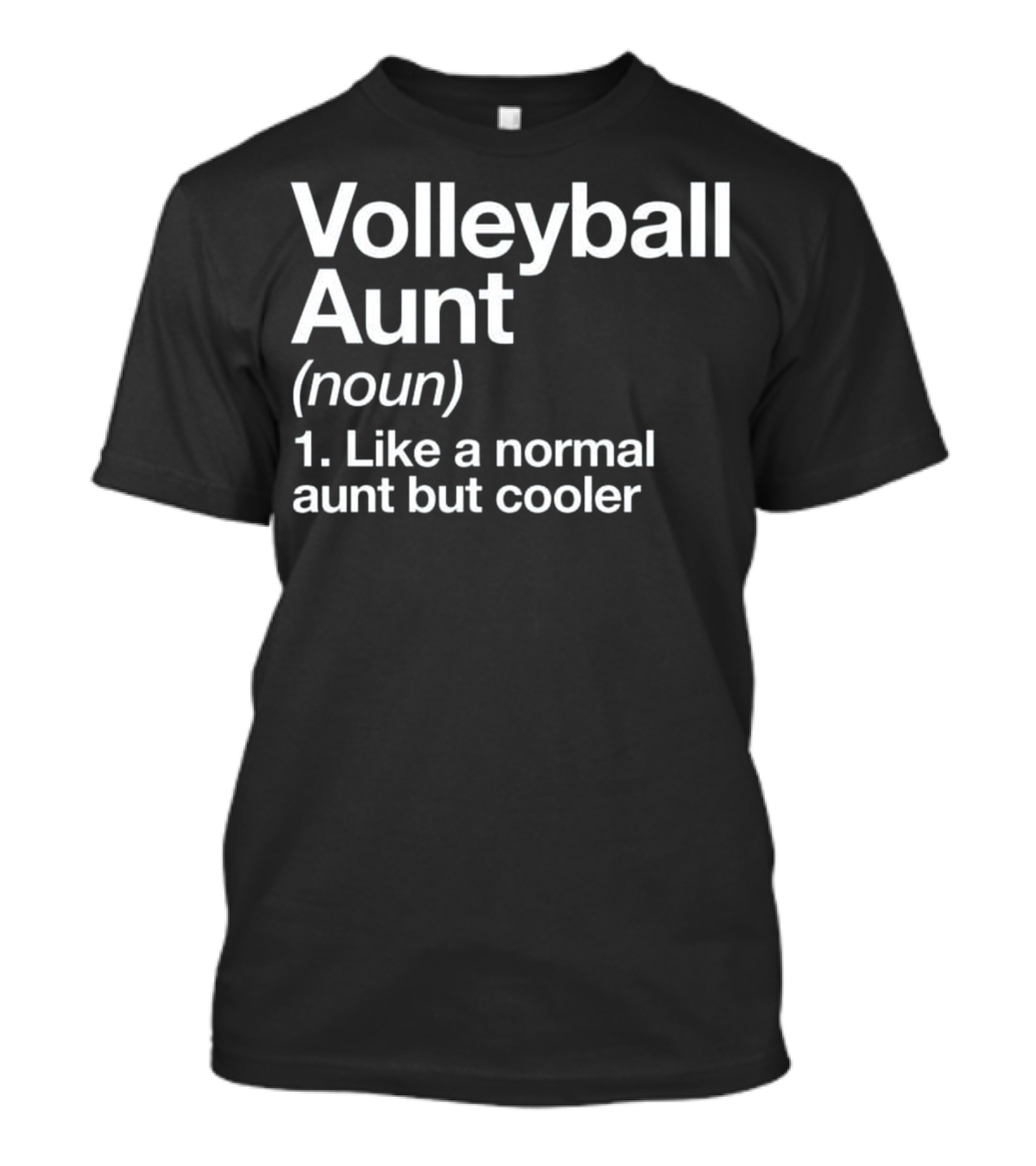 Volleyball Aunt Definition Noun Funny Like A Normal Aunt But Cooler T-Shirt