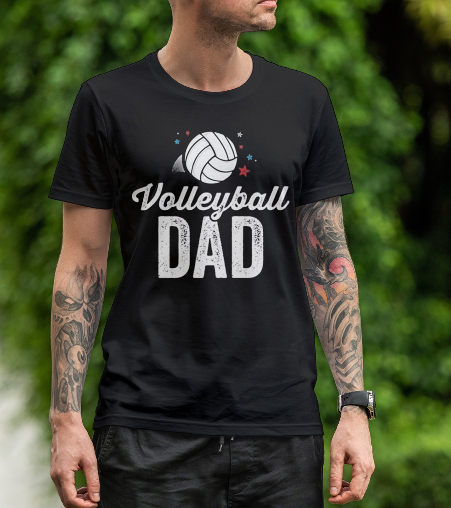Volleyball Dad Coach Team Player Men Father's Day Sports T-Shirt