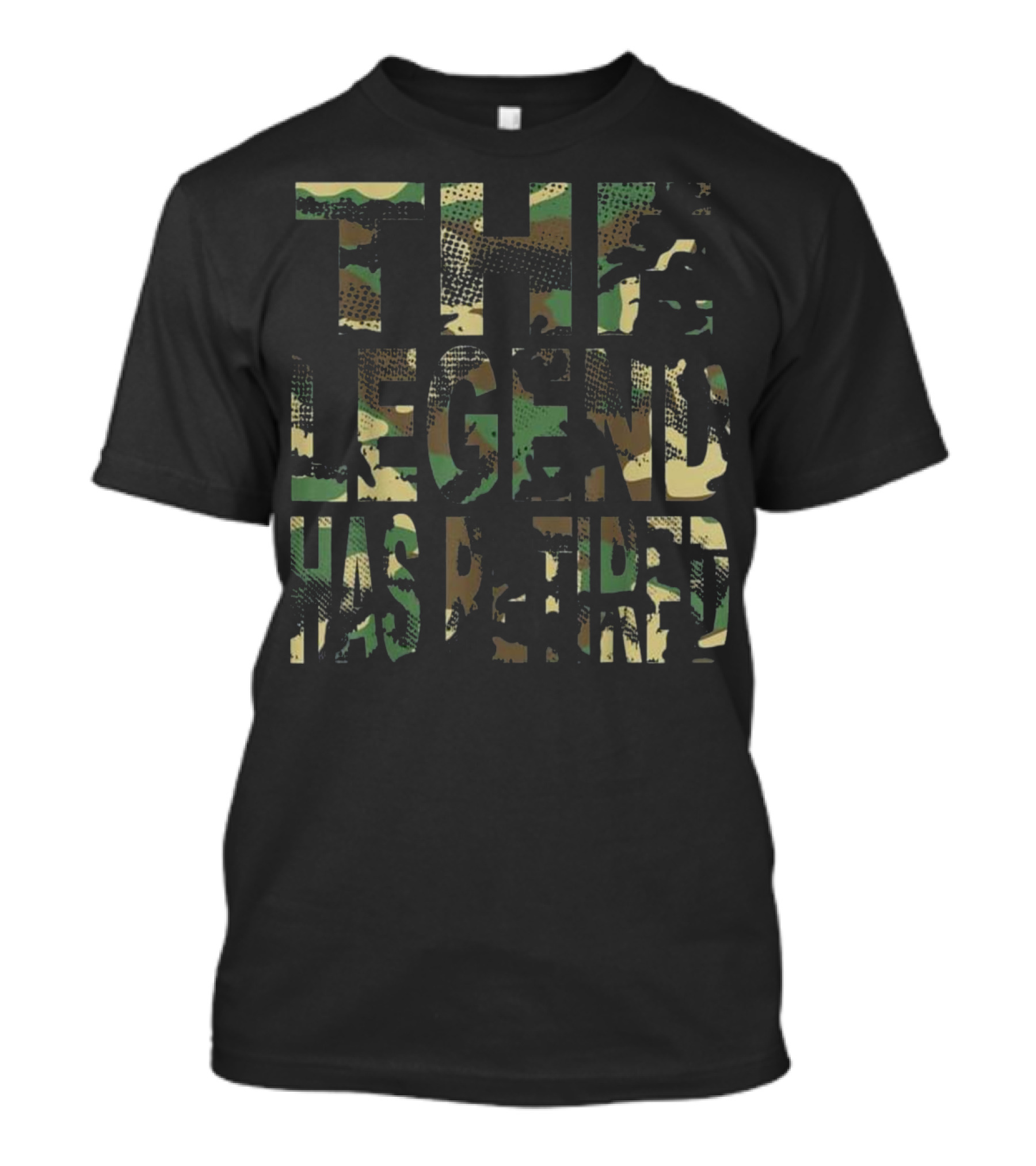 The Legend Has Retired Camo T-Shirt