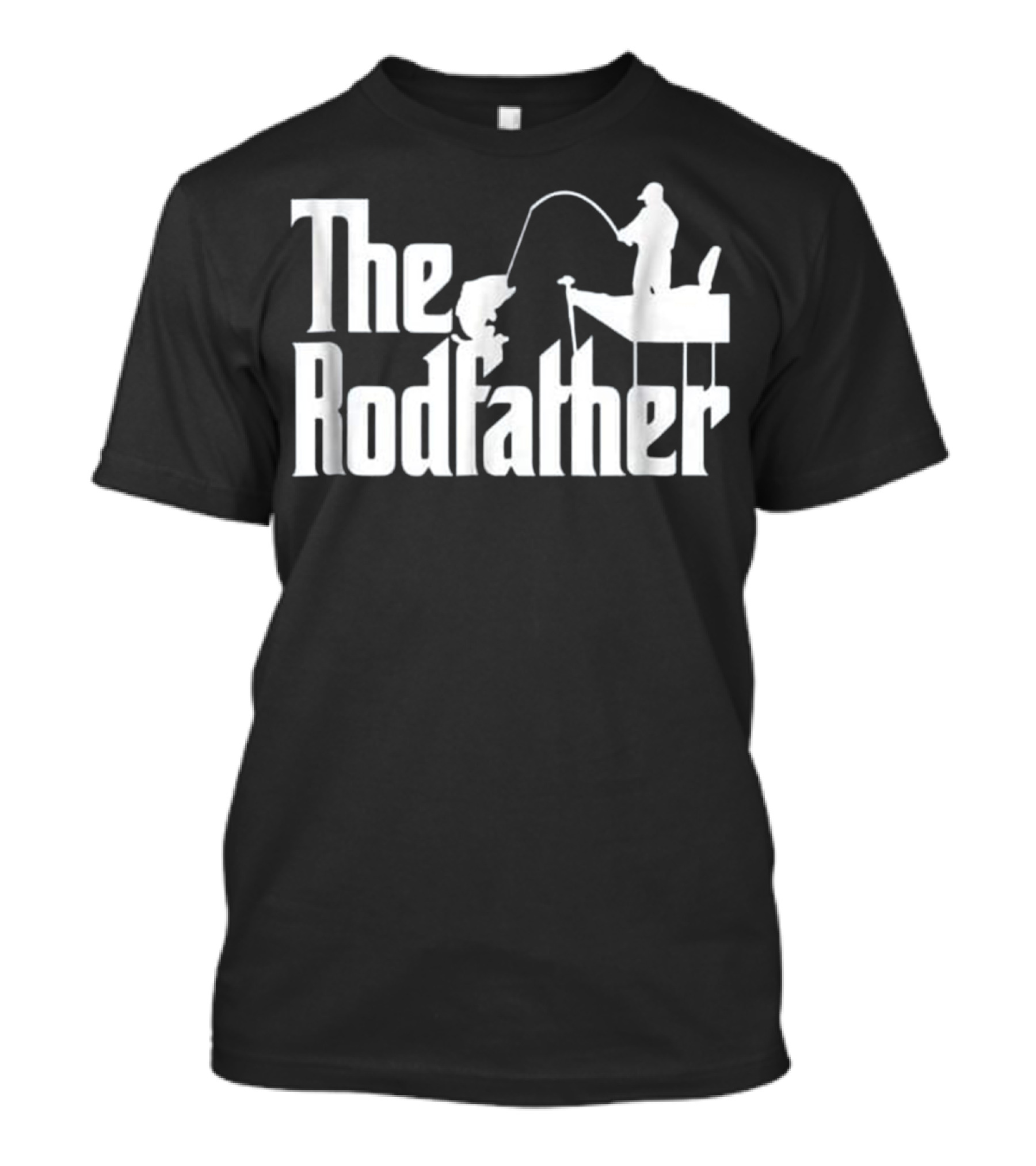 The Rodfather Funny Fishing Hook Boat T-Shirt