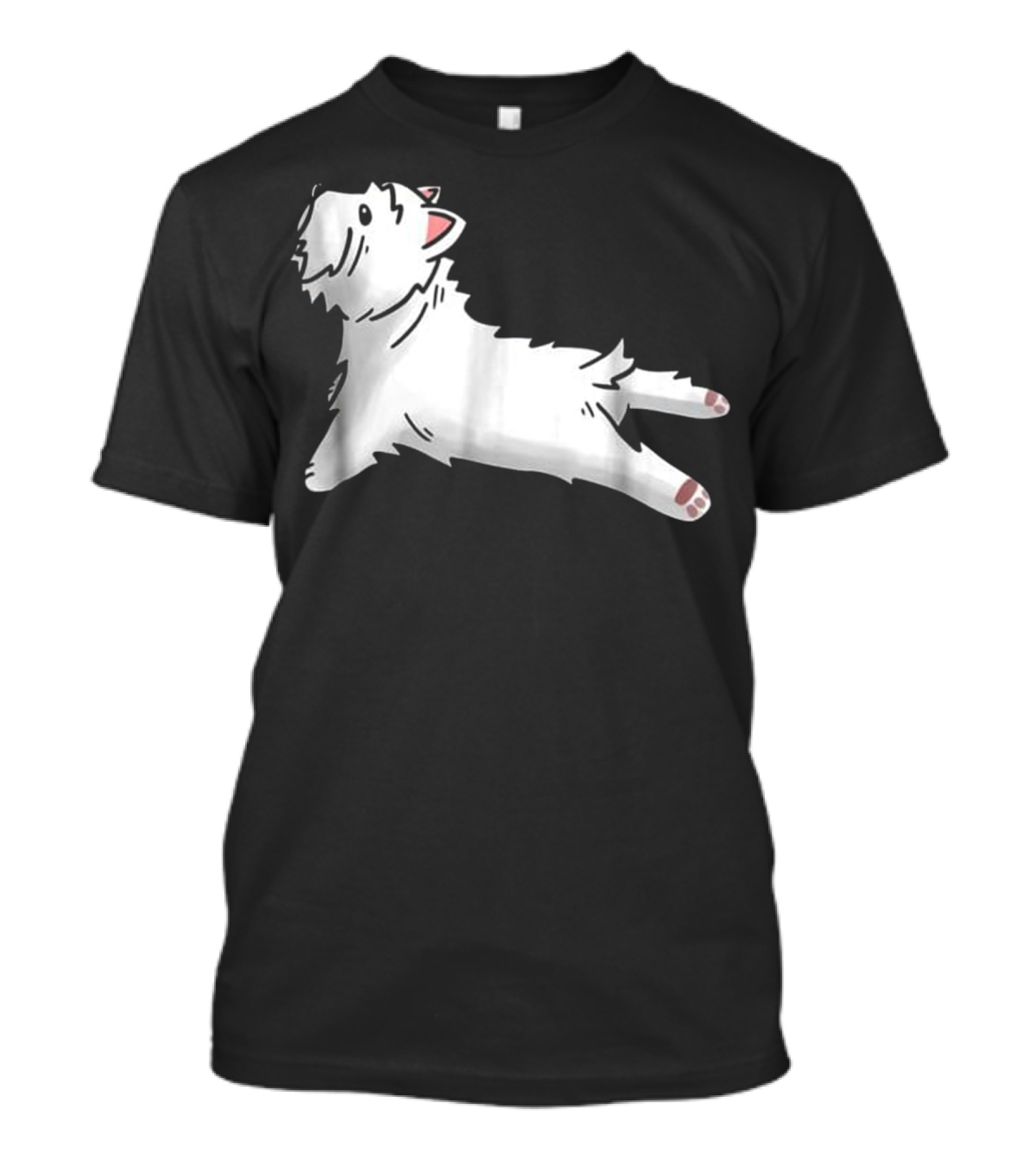 Westie In Relaxed Yoga Pose Cute And Humorous Dog T-Shirt