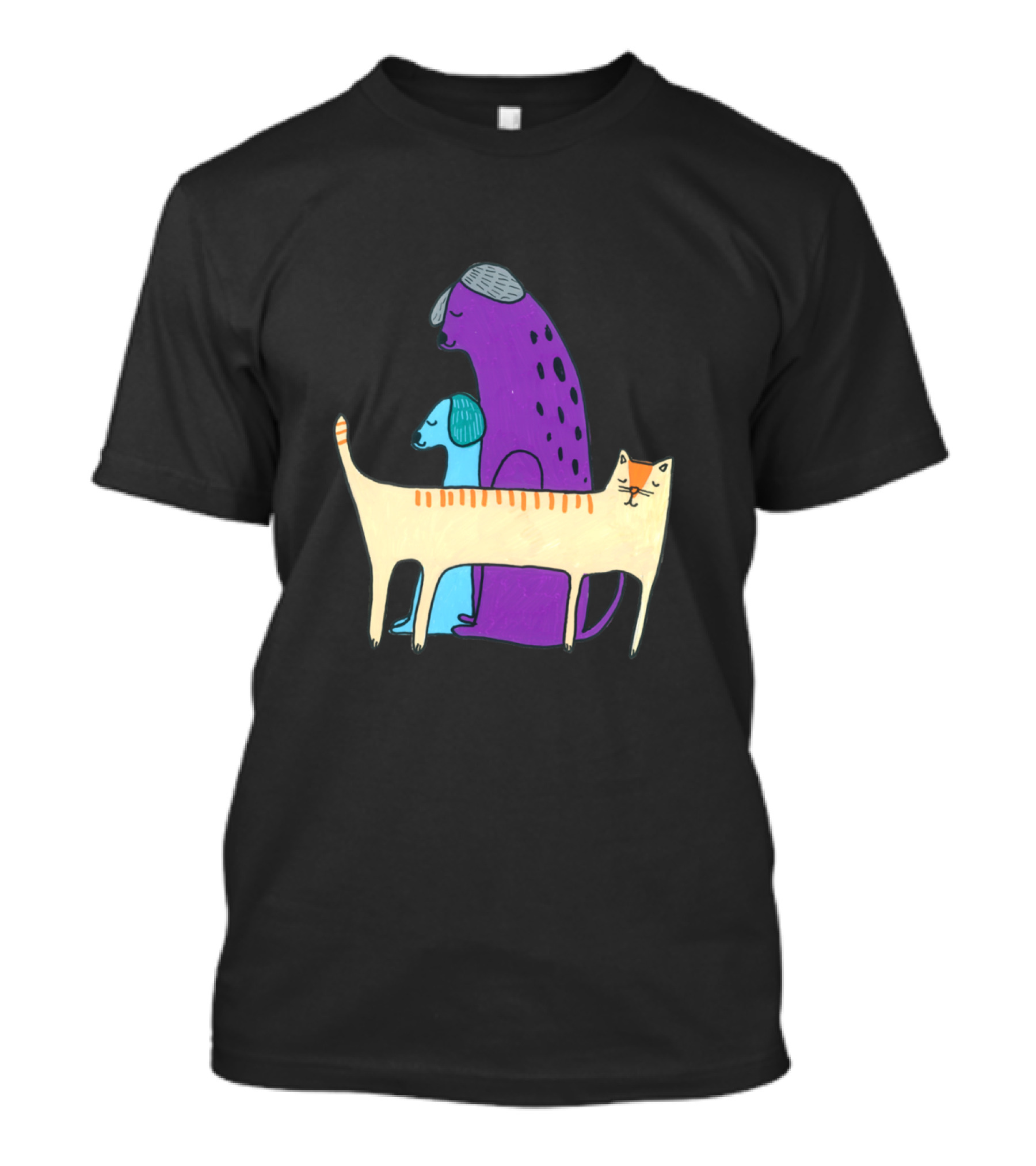 Cats And Dogs Trio T-Shirt