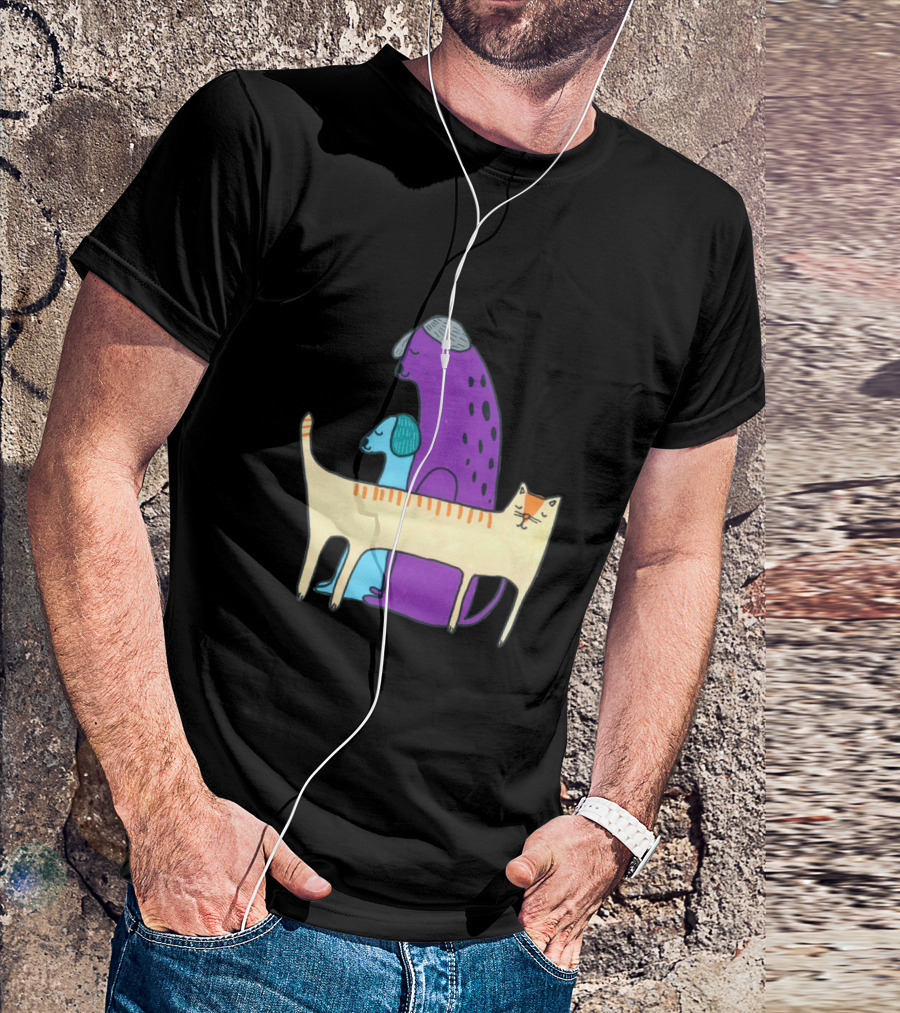 Cats And Dogs Trio T-Shirt