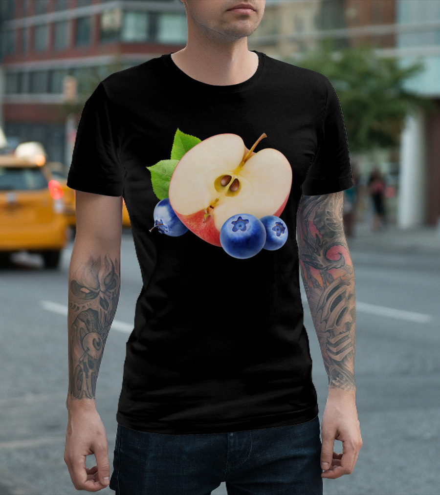 Apple And Blueberries Still Life T-Shirt