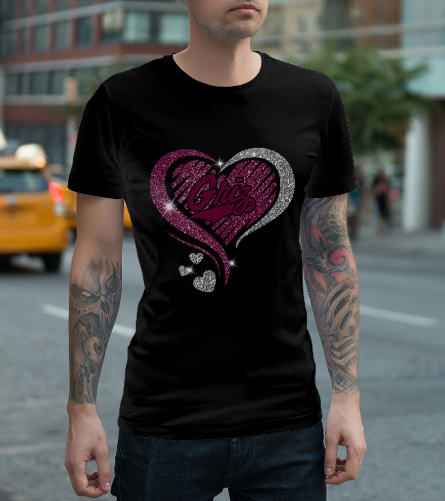 Griz Sparkling Heart T-Shirt