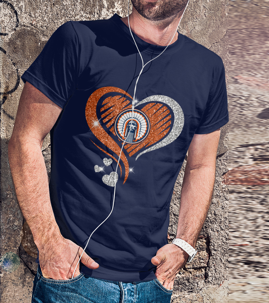 Illinois Tribal Chief Heart T-Shirt