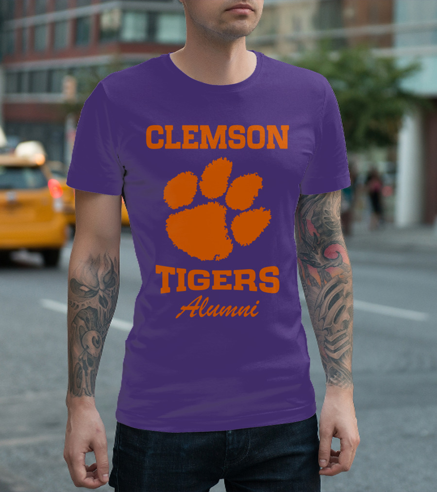 Clemson Tigers Alumni Paw Prints T-Shirt