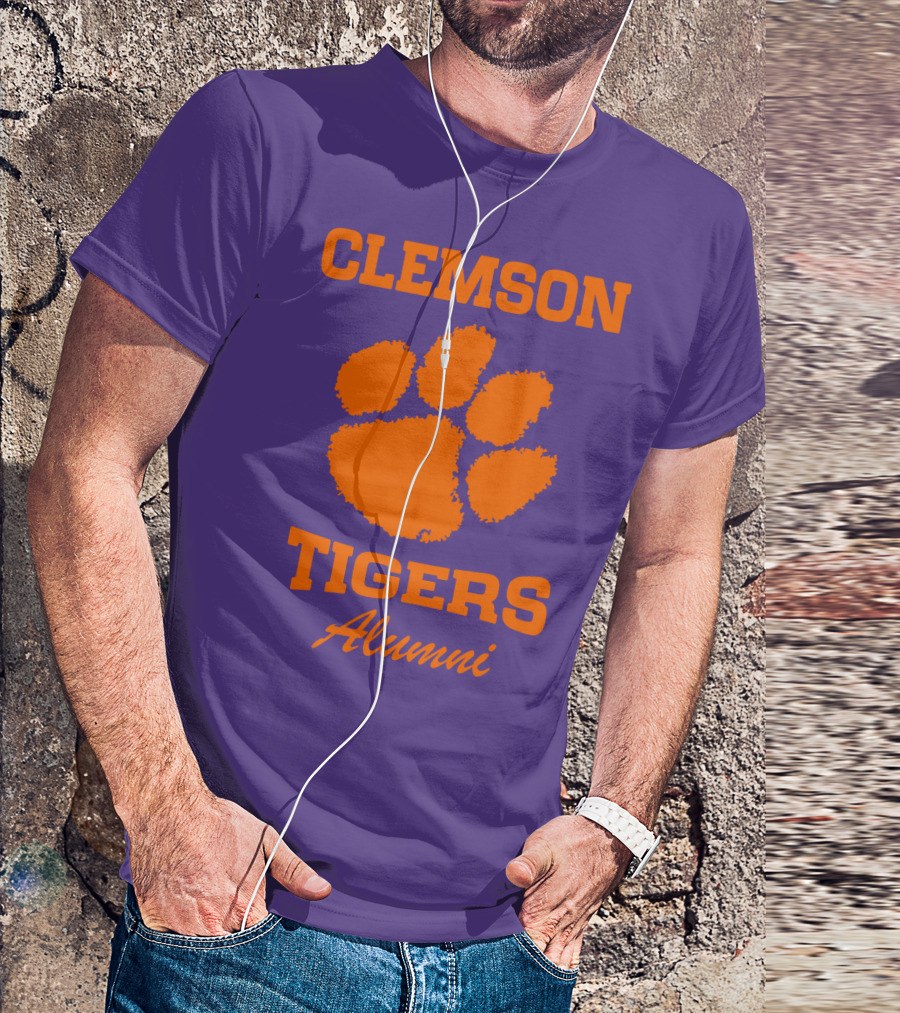 Clemson Tigers Alumni Paw Prints T-Shirt