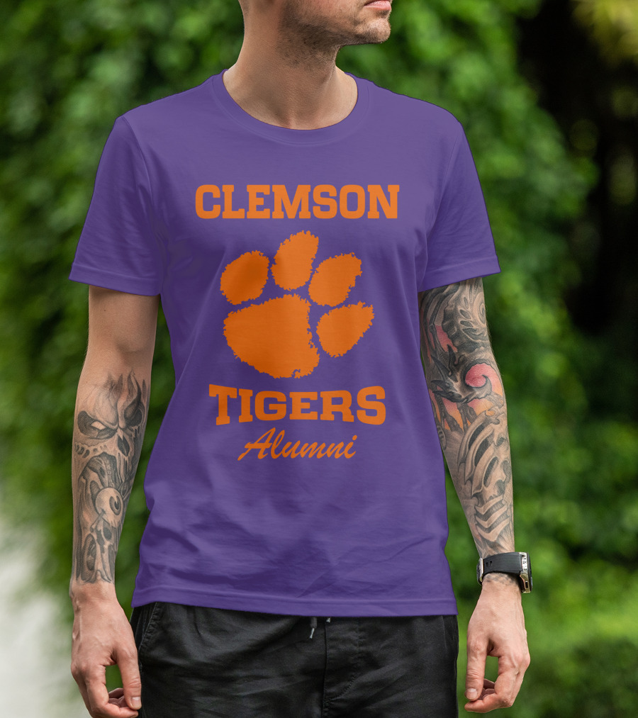 Clemson Tigers Alumni Paw Prints T-Shirt