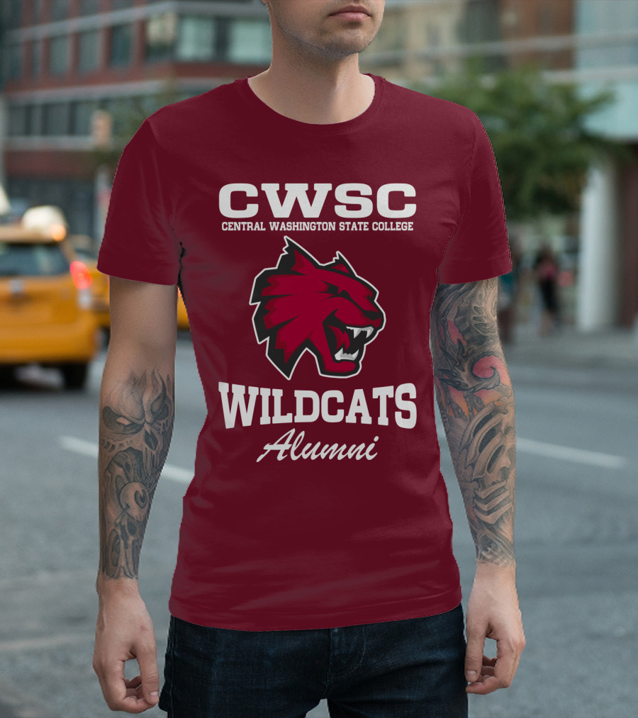 CWSC Central Washington State College Wildcats Alumni T-Shirt