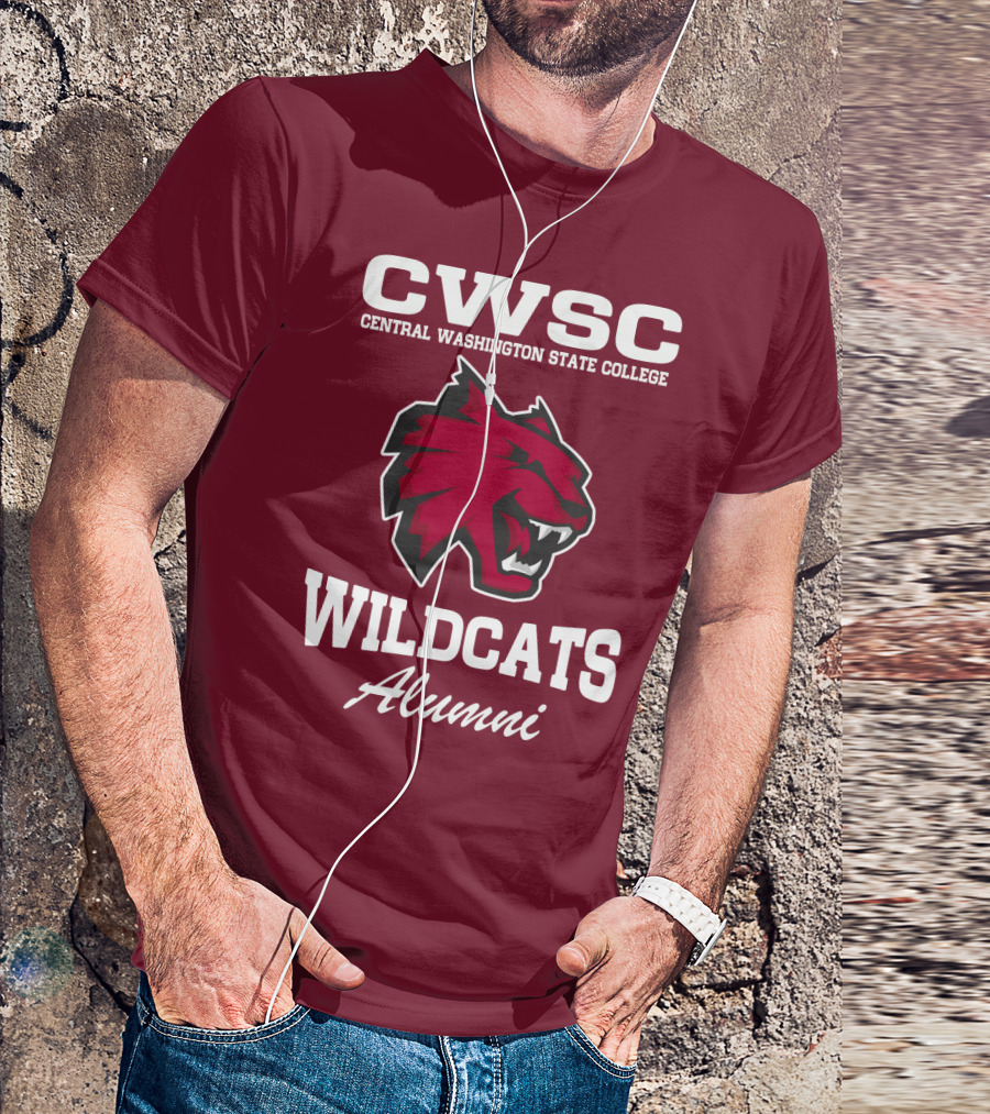 CWSC Central Washington State College Wildcats Alumni T-Shirt