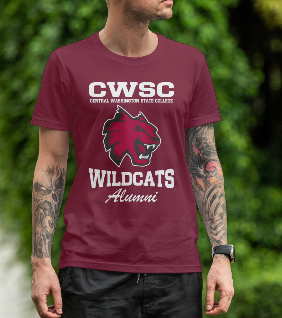 CWSC Central Washington State College Wildcats Alumni T-Shirt