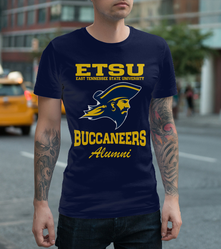 ETSU East Tennessee State University Buccaneers Alumni T-Shirt