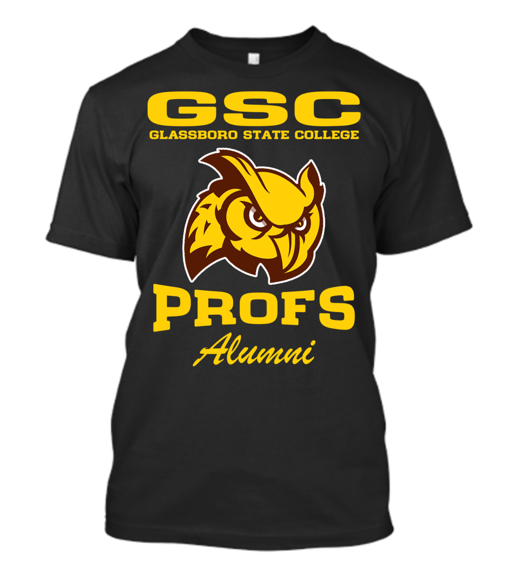 GSC Glassboro State College Profs Alumni Owl T-Shirt