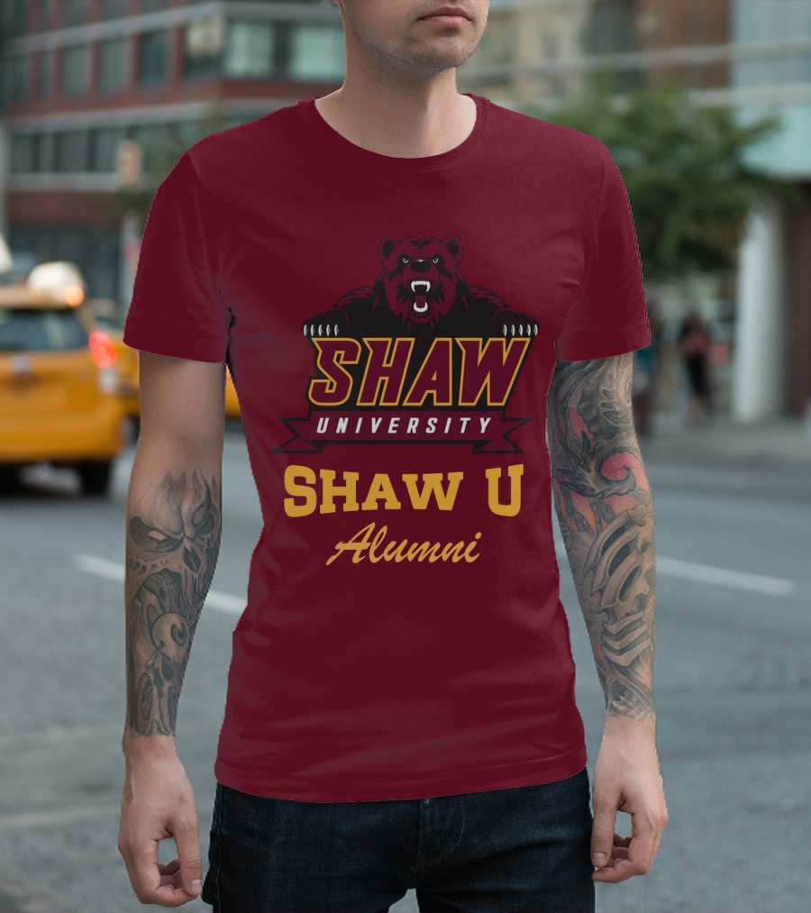 Shaw University Bear Shaw U Alumni T-Shirt