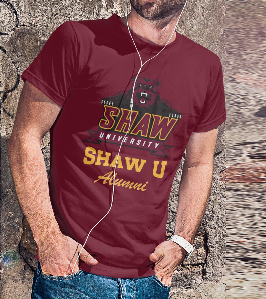 Shaw University Bear Shaw U Alumni T-Shirt