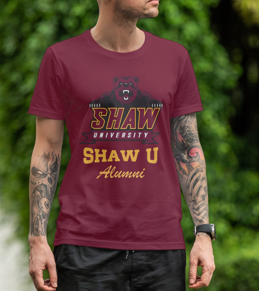 Shaw University Bear Shaw U Alumni T-Shirt