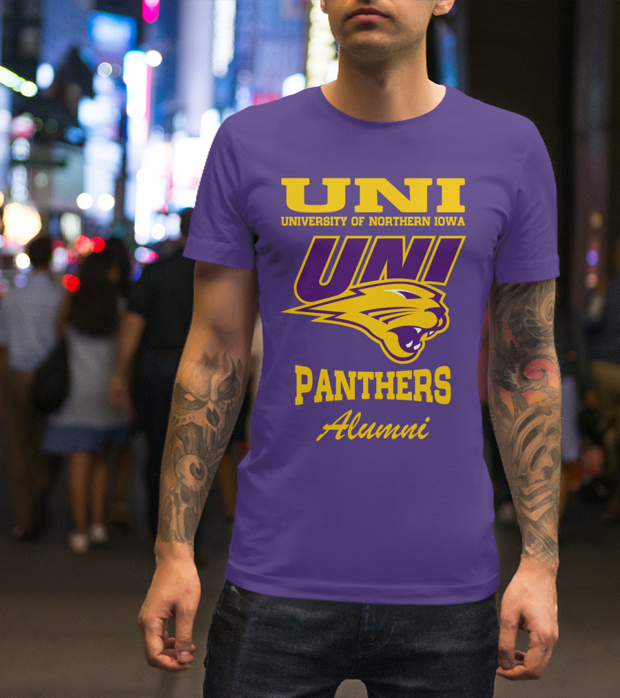 UNI University Of Northern Iowa Panthers Alumni T-Shirt