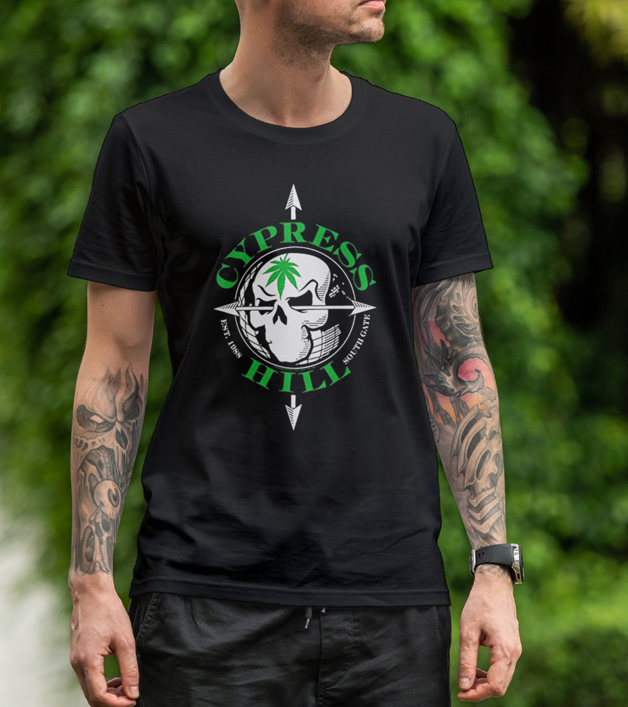 Cypress Hill Est. 1988 South Gate Skull T-Shirt