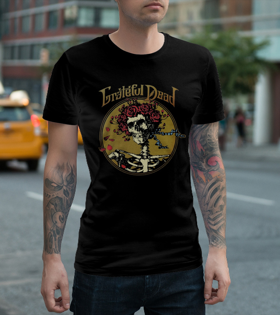 Grateful Dead Skeleton Roses T-Shirt