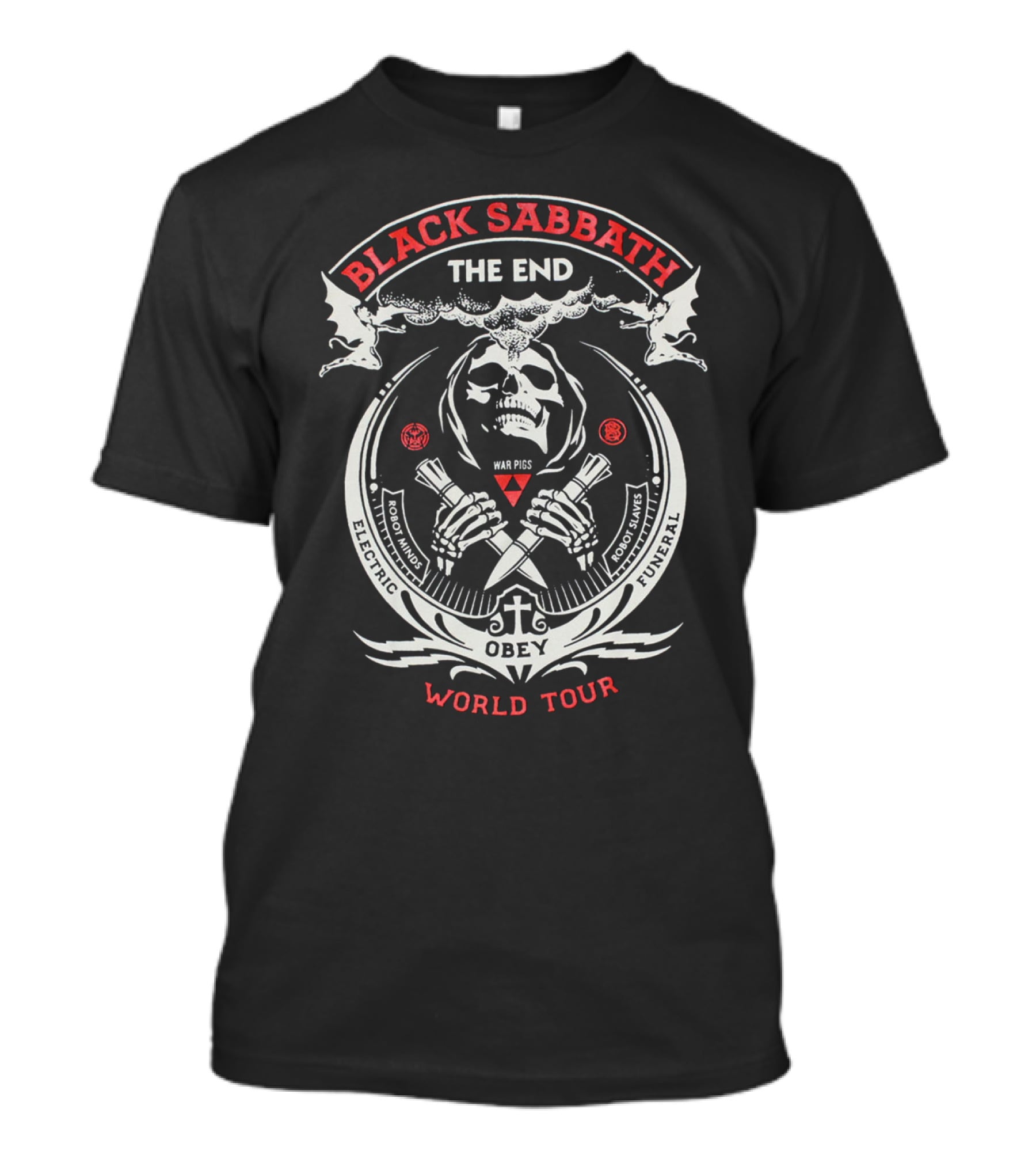 Black Sabbath The End Electric Funeral Obey World Tour War Pigs T-Shirt