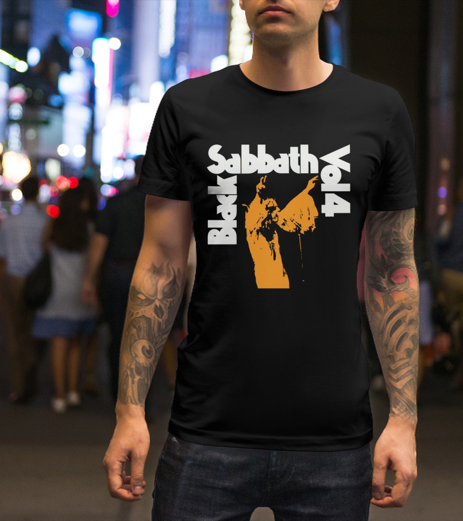 Black Sabbath Vol 4 Black T-Shirt