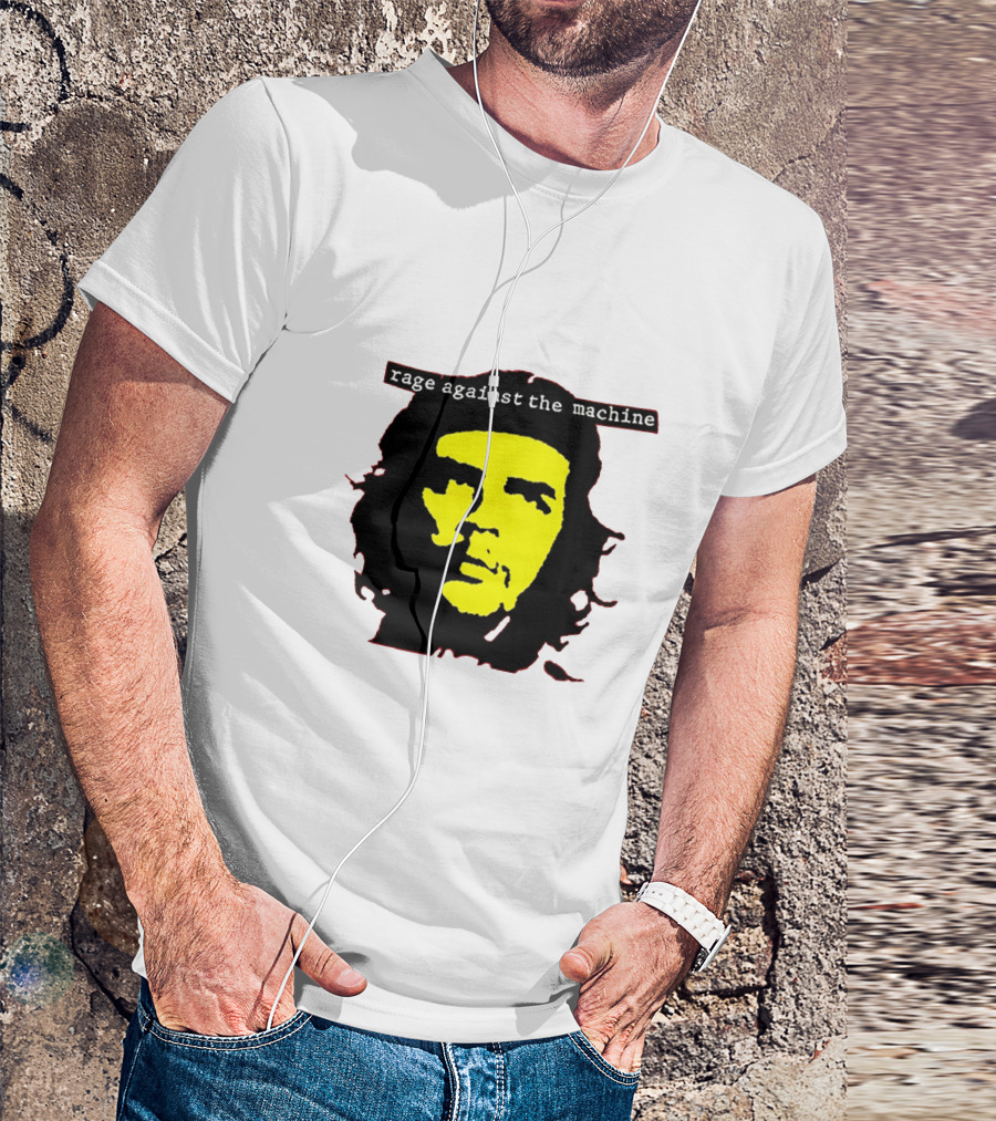Rage Against The Machine Che Guevara Yellow Black Poster Style T-Shirt