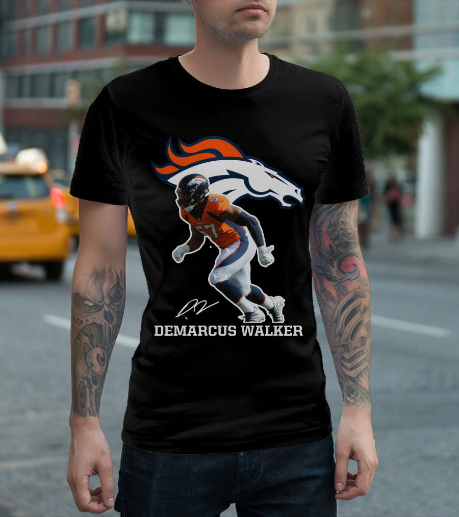 Demarcus Walker Denver Broncos 57 Football Player T-Shirt
