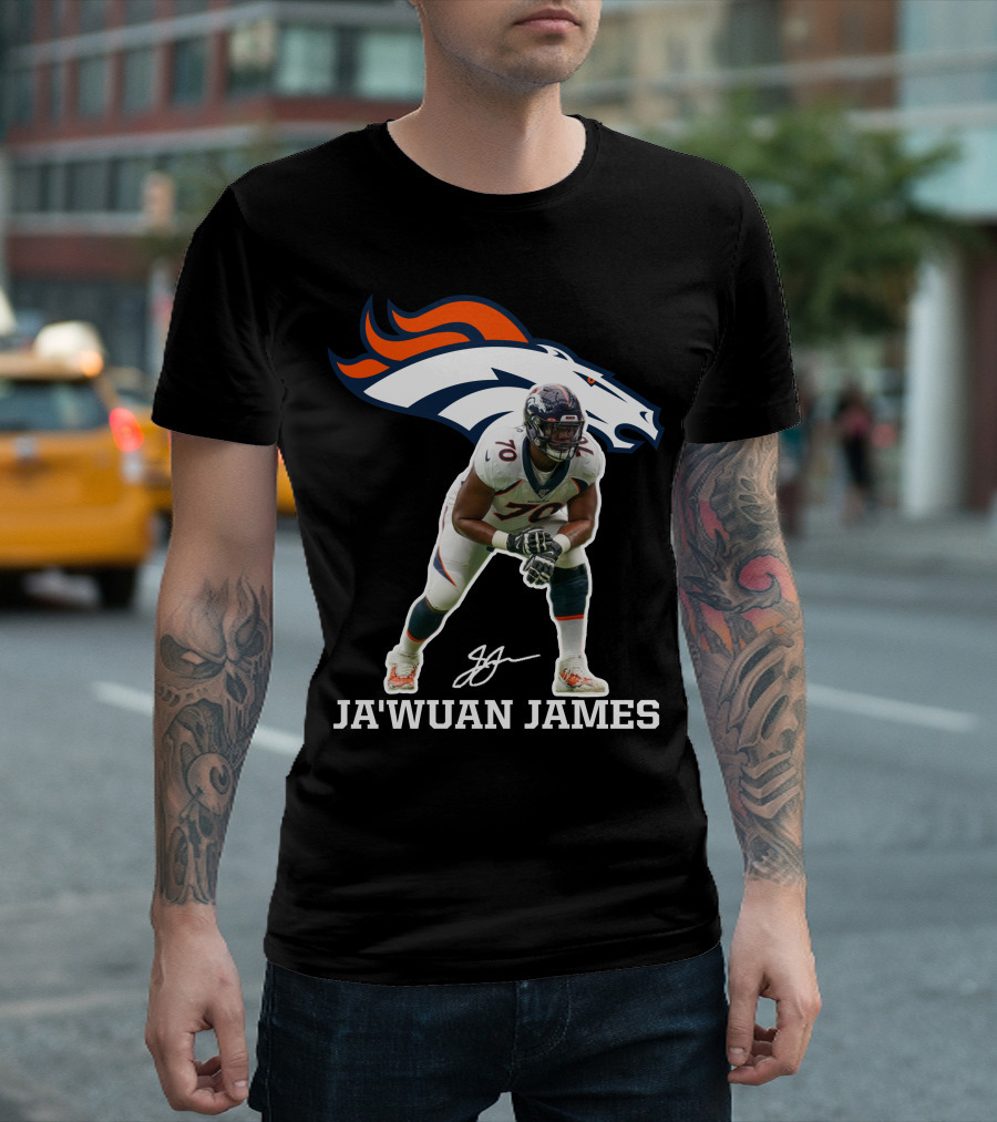 Ja'wuan James Denver Broncos Football Player Official Merchandise T-Shirt