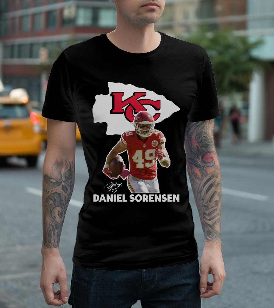 Daniel Sorensen Kansas City Chiefs 49 NFL Football Player T-Shirt