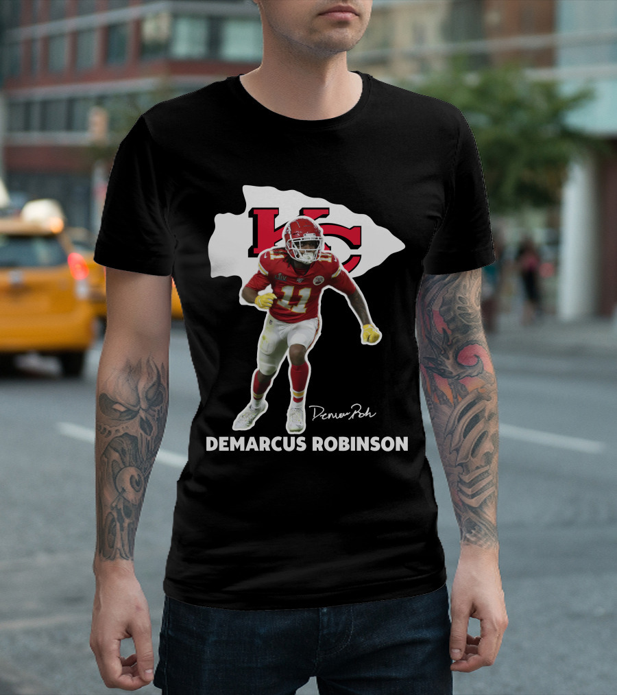 Kansas City Chiefs Demarcus Robinson NFL Player Number 11 NFLPA T-Shirt