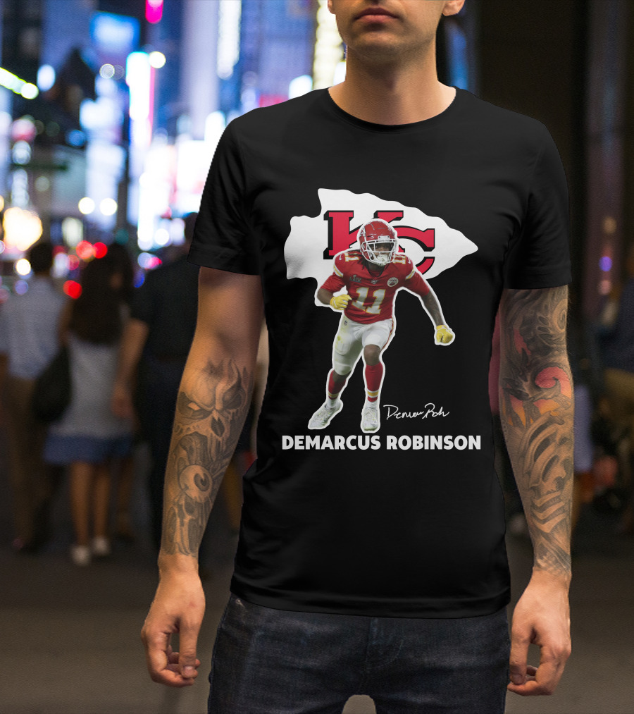 Kansas City Chiefs Demarcus Robinson NFL Player Number 11 NFLPA T-Shirt
