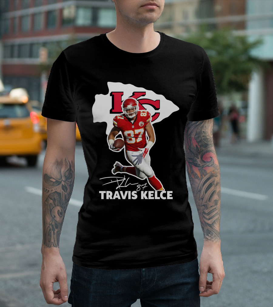 Travis Kelce 87 Kansas City Chiefs Football T-Shirt