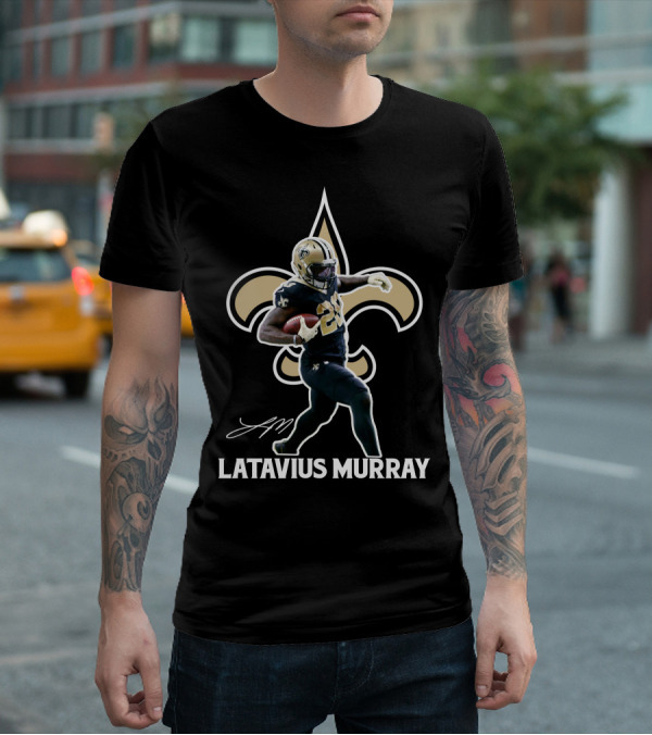 Latavius Murray New Orleans Saints NFL Fleur-de-lis T-Shirt