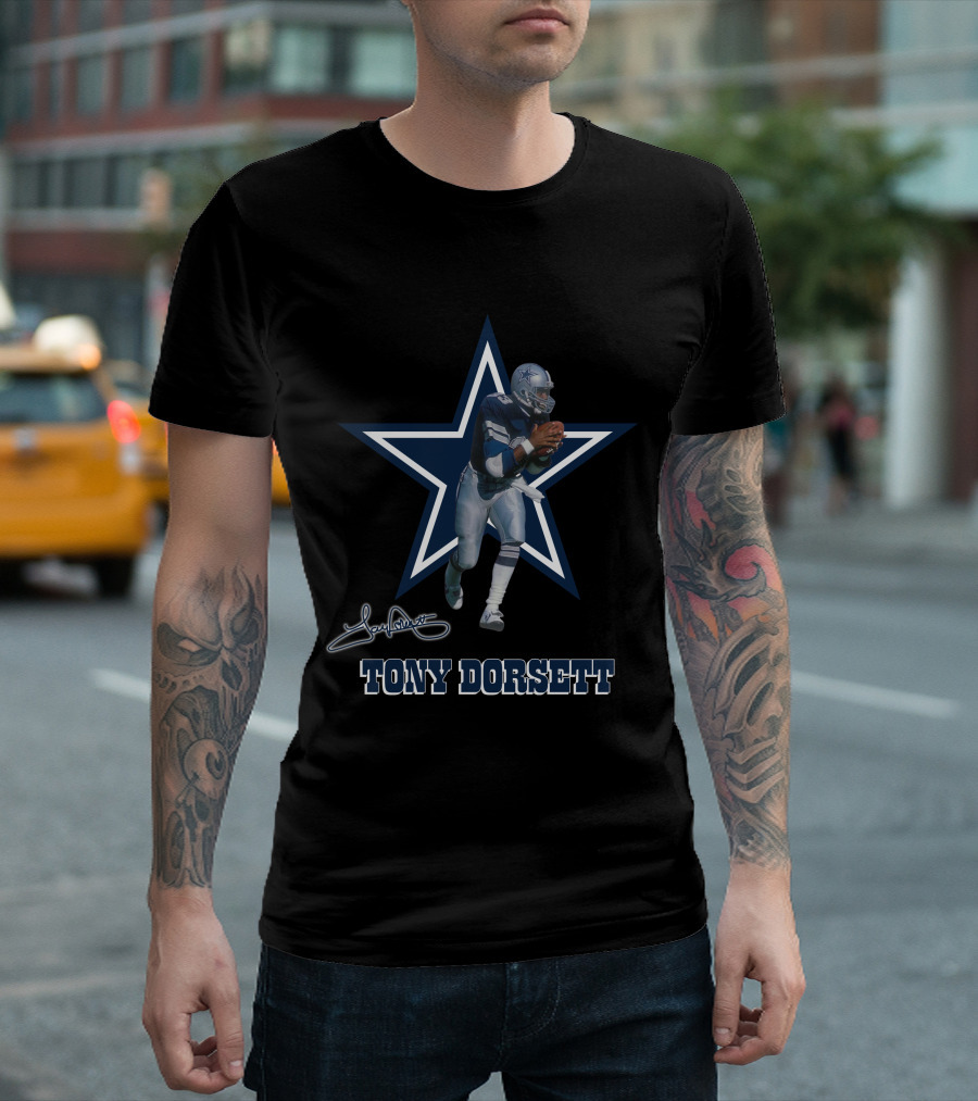 Tony Dorsett Dallas Cowboys Legend T-Shirt
