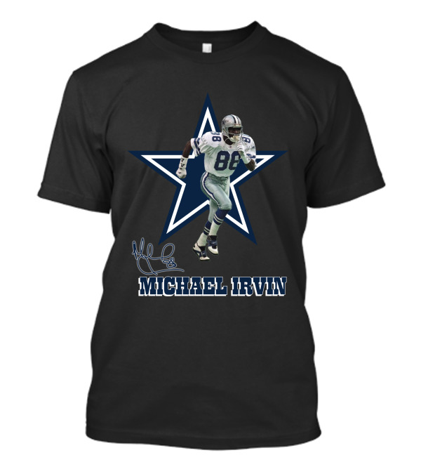 Michael Irvin Dallas Cowboys Legend 88 Signature Star T-Shirt