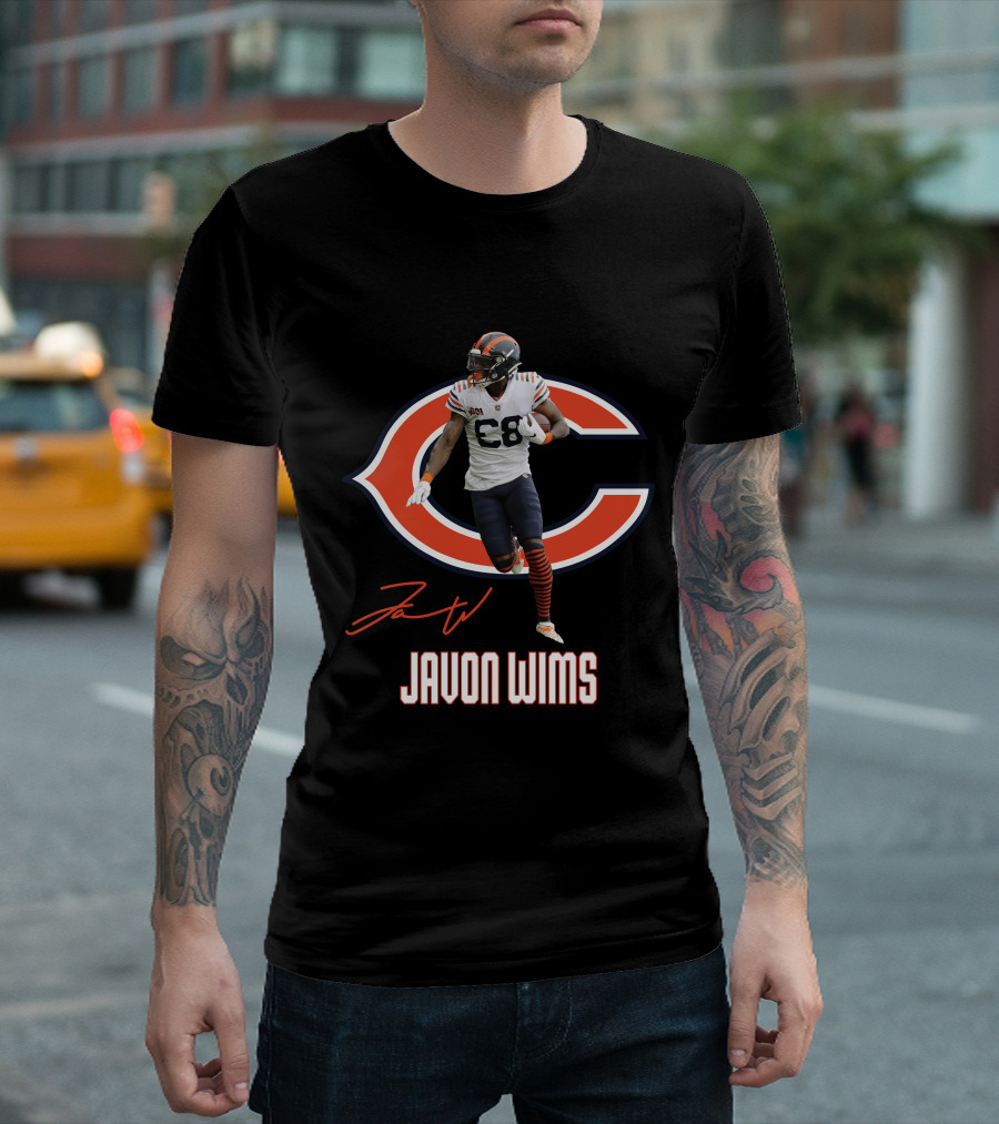 Chicago Bears Javon Wims 08 Football Player Fan Gear T-Shirt