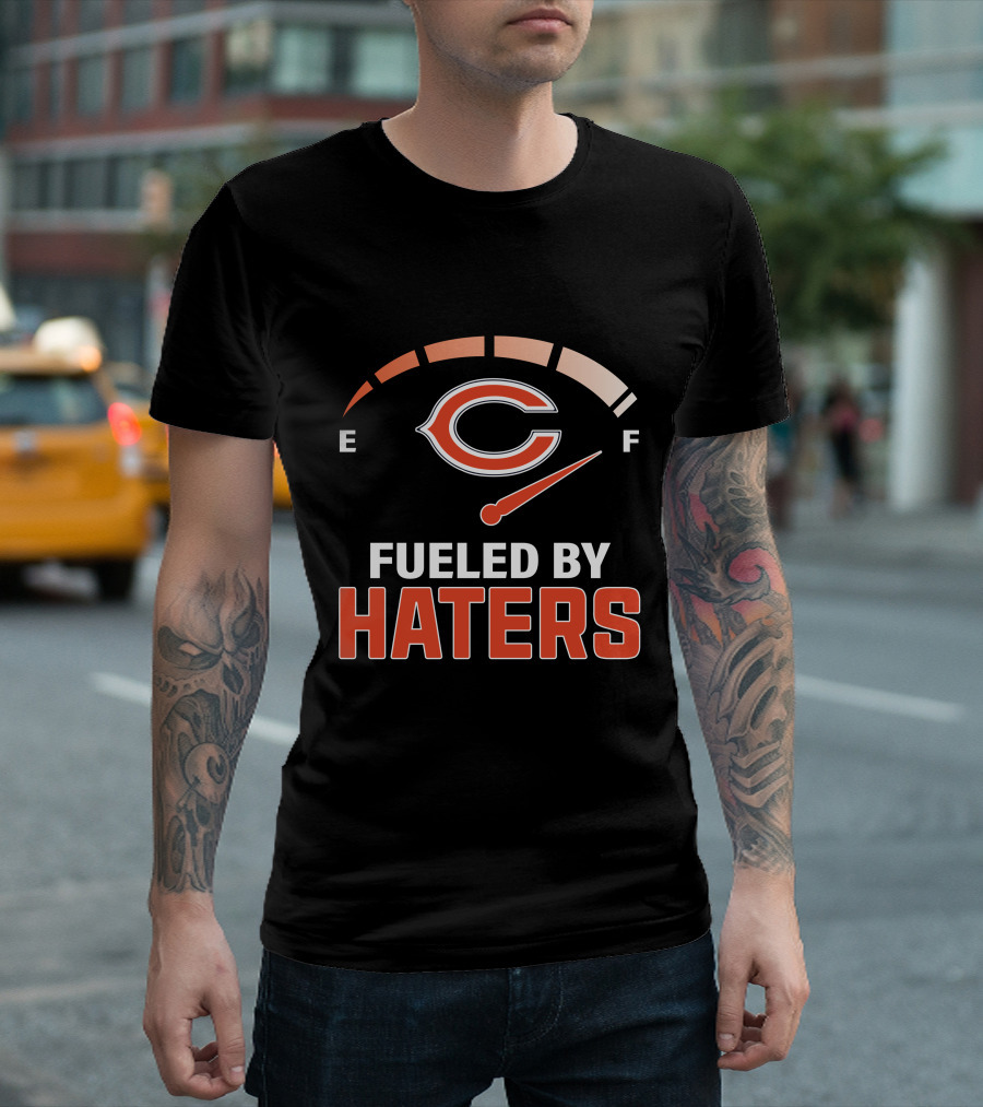Fueled By Haters Chicago Football Fan Meter T-Shirt
