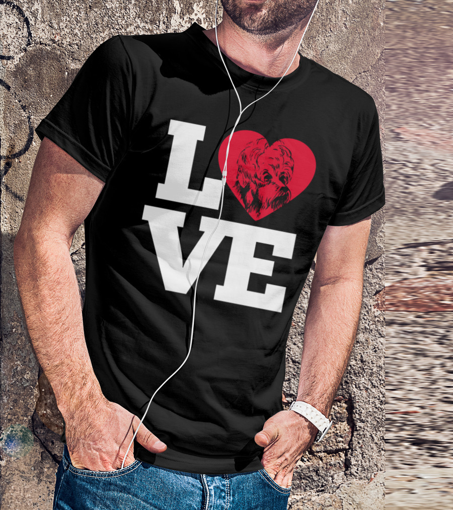 Ich Liebe Hunde I Love Dogs Heart T-Shirt