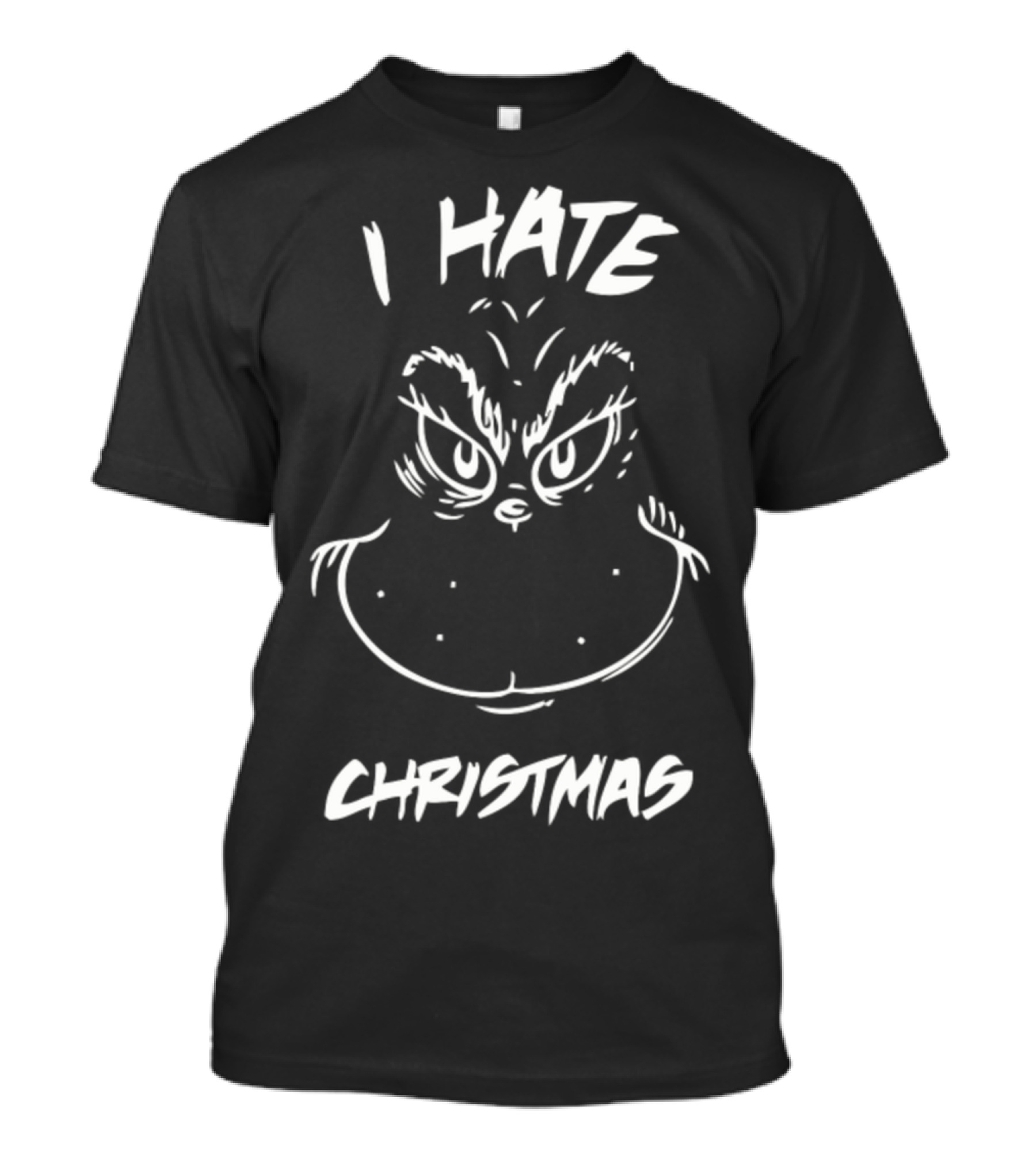 I Hate Christmas Grinch Face T-Shirt