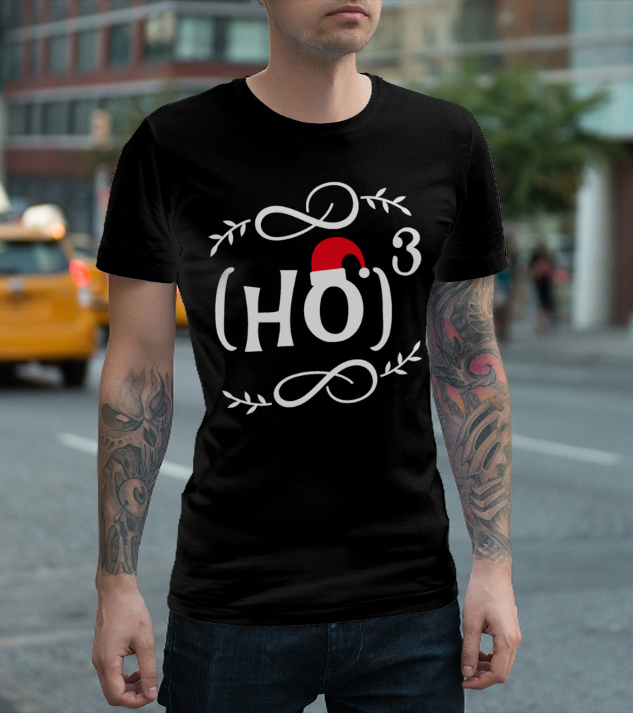 Ho Ho Ho Santa Hat Math T-Shirt