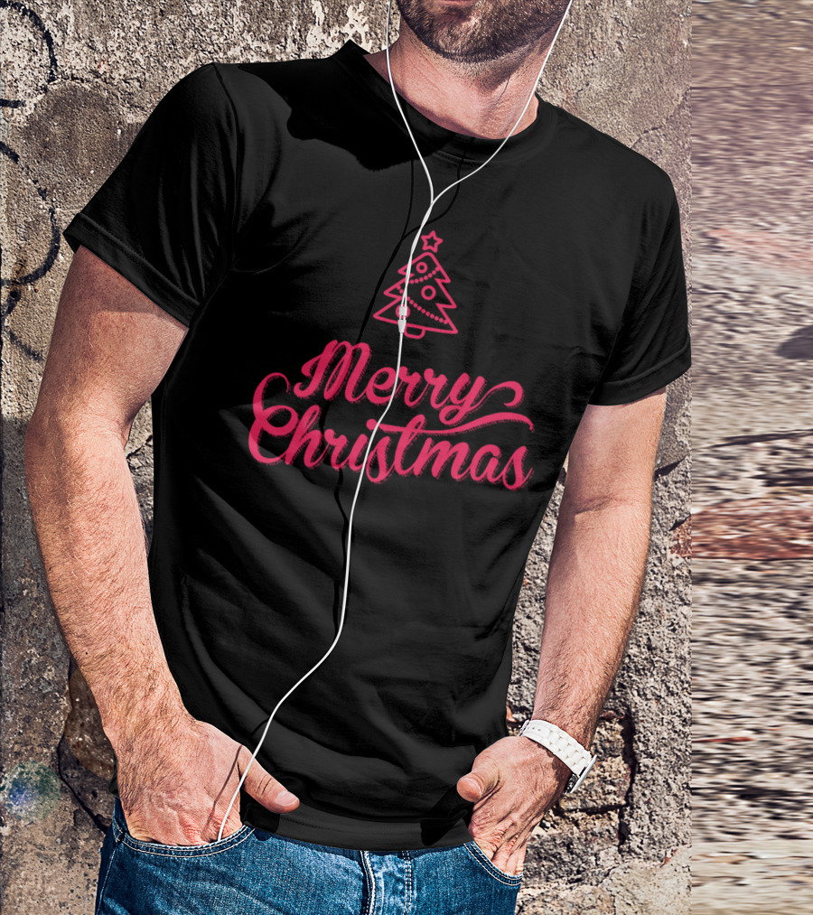 Merry Christmas Tree HL T-Shirt