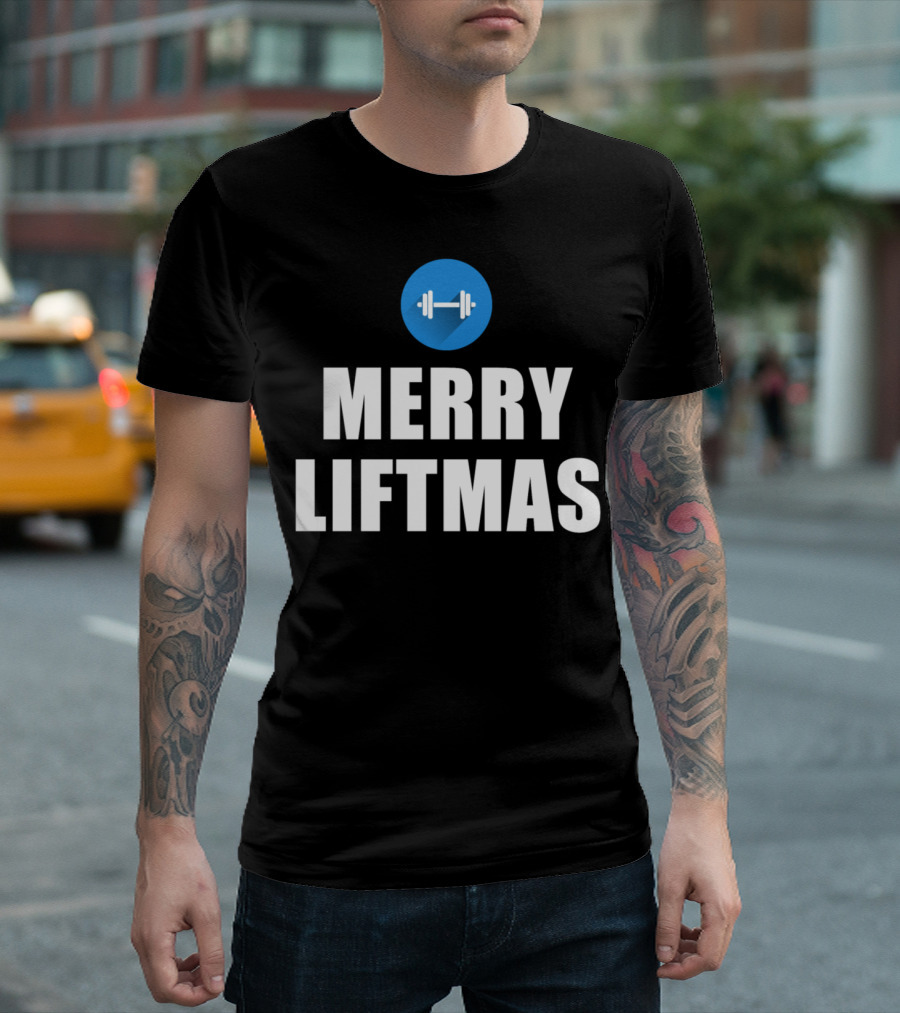 Merry Liftmas Barbell T-Shirt